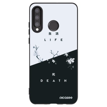 Picasee fekete szilikon tok az alábbi mobiltelefonokra Huawei P30 Lite - Life - Death