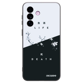 Picasee fekete szilikon tok az alábbi mobiltelefonokra Samsung Galaxy A57 5G - Life - Death