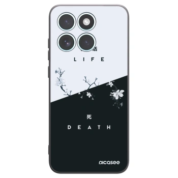 Picasee fekete szilikon tok az alábbi mobiltelefonokra Motorola Edge 70 Fusion - Life - Death