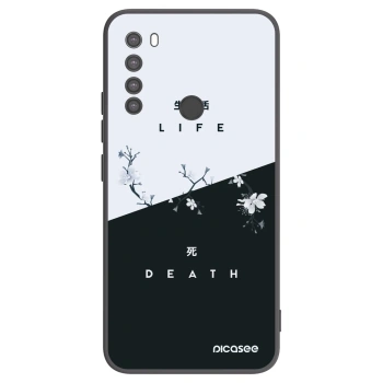 Picasee fekete szilikon tok az alábbi mobiltelefonokra Xiaomi Redmi Note 8 - Life - Death