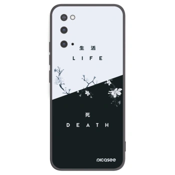 Picasee fekete szilikon tok az alábbi mobiltelefonokra Samsung Galaxy S20 G980F - Life - Death