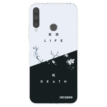 Picasee átlátszó szilikon tok az alábbi mobiltelefonokra Huawei P40 Lite E - Life - Death