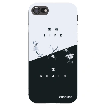 Picasee átlátszó szilikon tok az alábbi mobiltelefonokra Apple iPhone SE 2020 - Life - Death