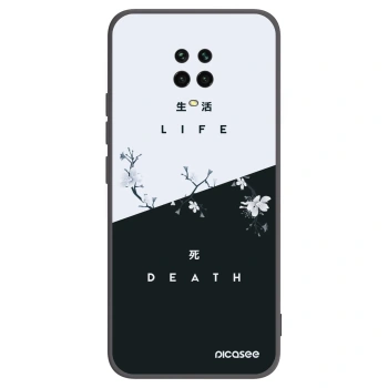 Picasee fekete szilikon tok az alábbi mobiltelefonokra Xiaomi Redmi Note 9 Pro - Life - Death
