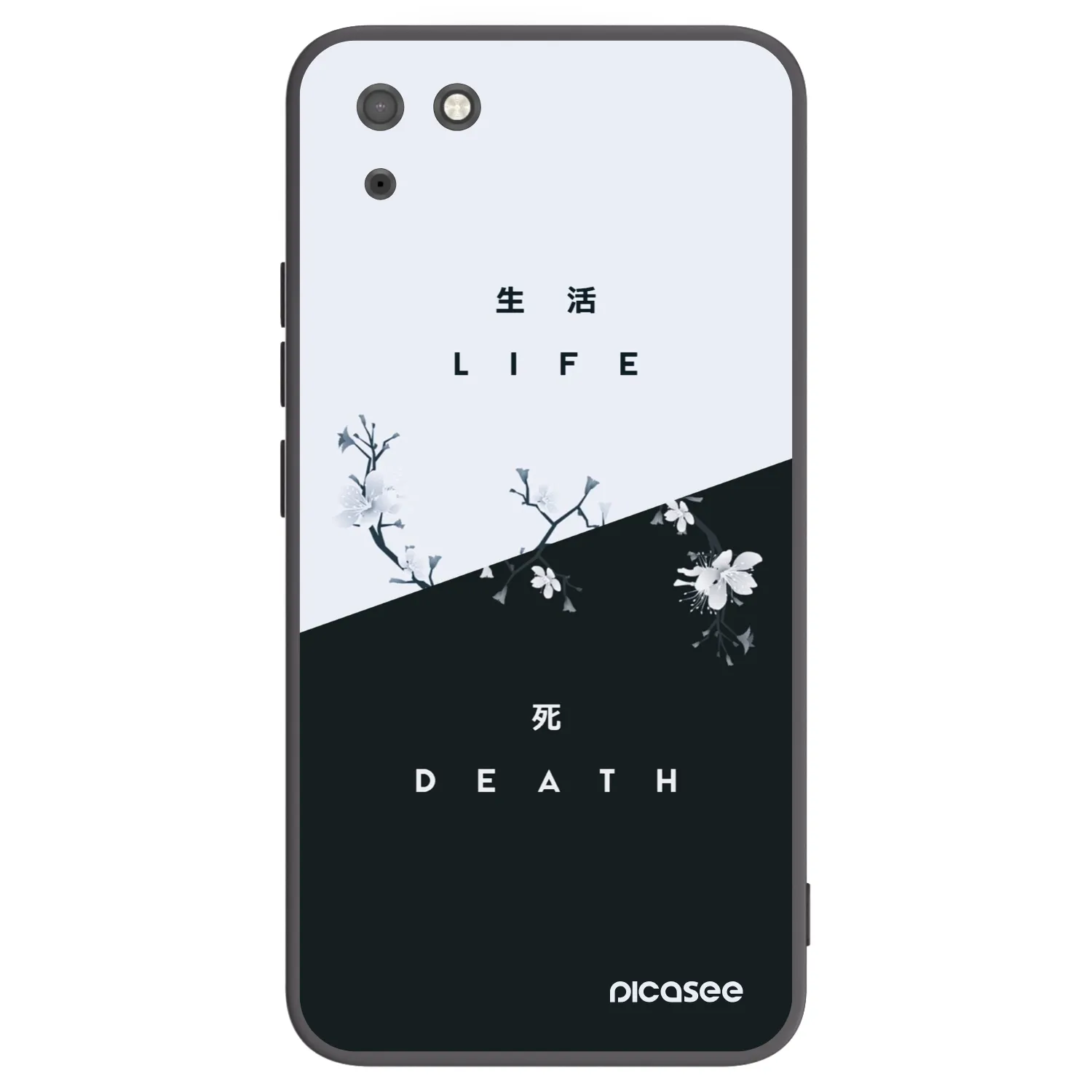 Picasee fekete szilikon tok az alábbi mobiltelefonokra Huawei Y5P - Life - Death