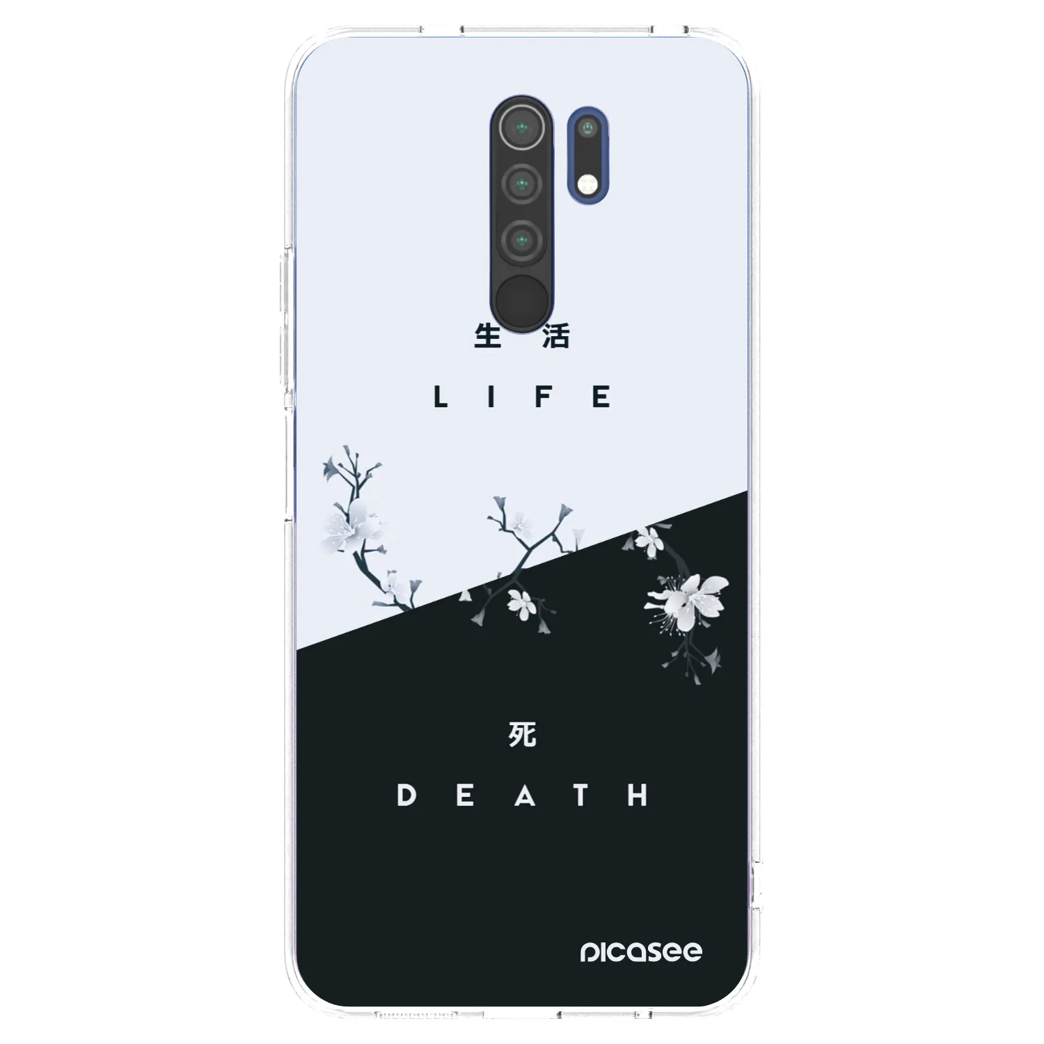 Picasee átlátszó szilikon tok az alábbi mobiltelefonokra Xiaomi Redmi 9 - Life - Death
