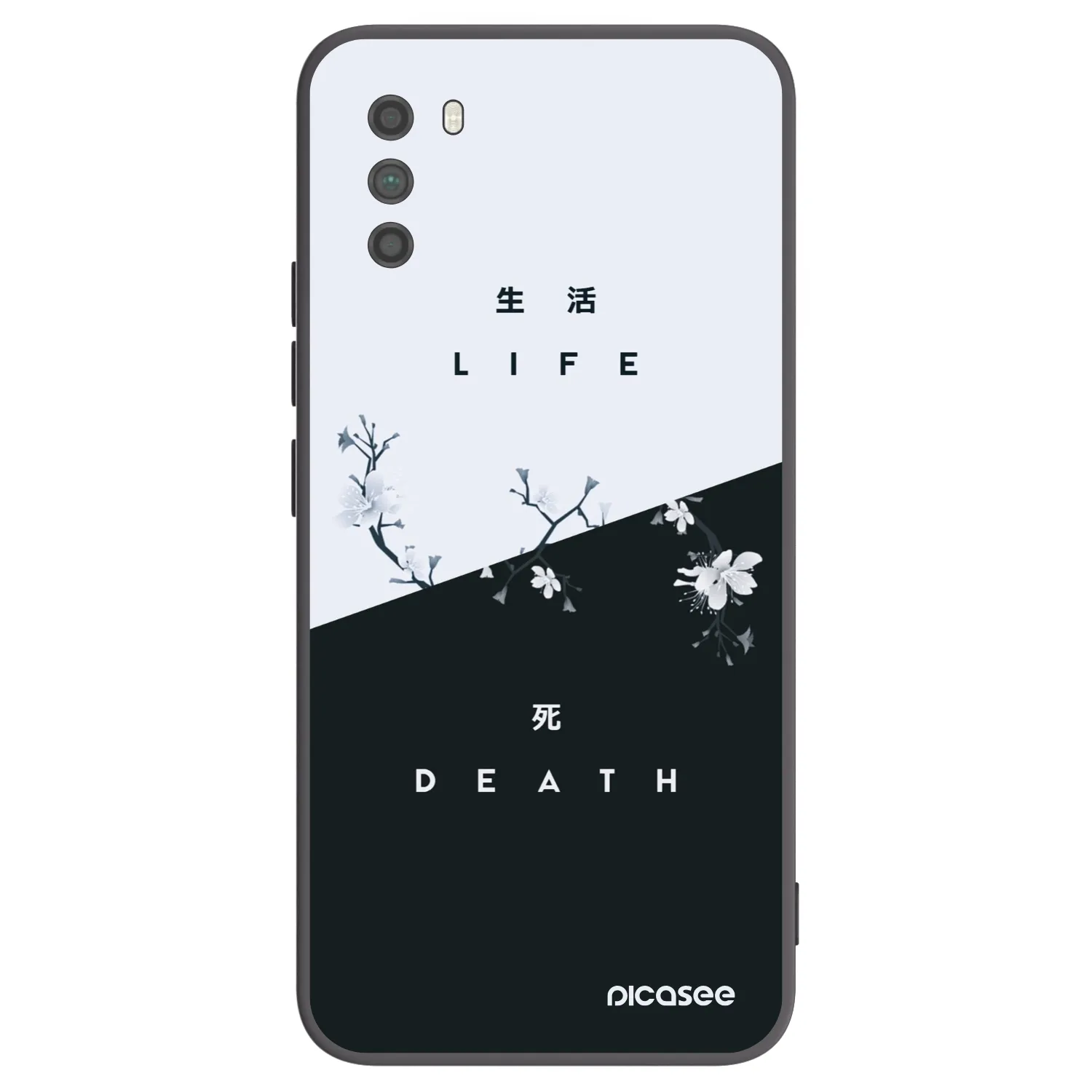 Picasee fekete szilikon tok az alábbi mobiltelefonokra Xiaomi Poco M3 - Life - Death