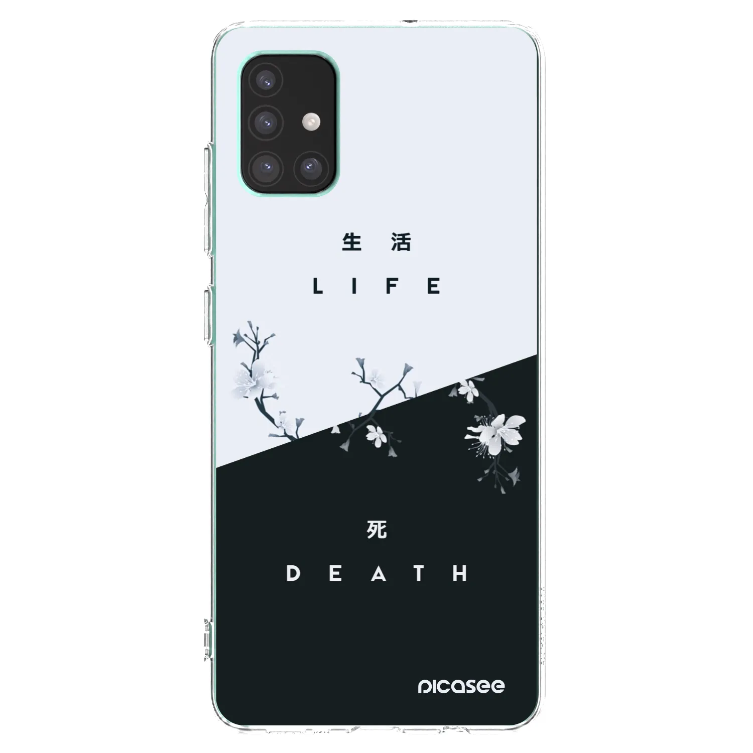 Picasee átlátszó szilikon tok az alábbi mobiltelefonokra Samsung Galaxy M51 M515F - Life - Death