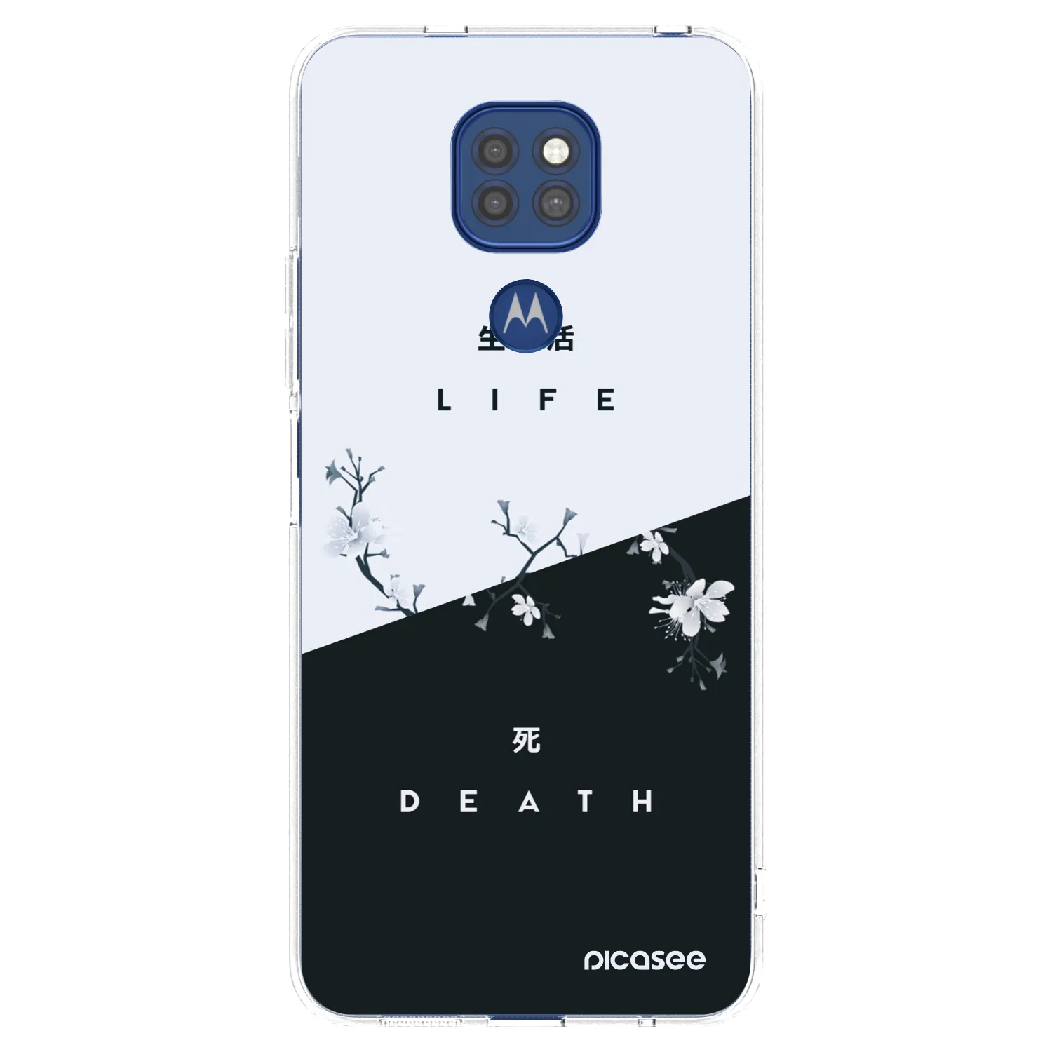 Picasee átlátszó szilikon tok az alábbi mobiltelefonokra Motorola Moto G9 Play - Life - Death