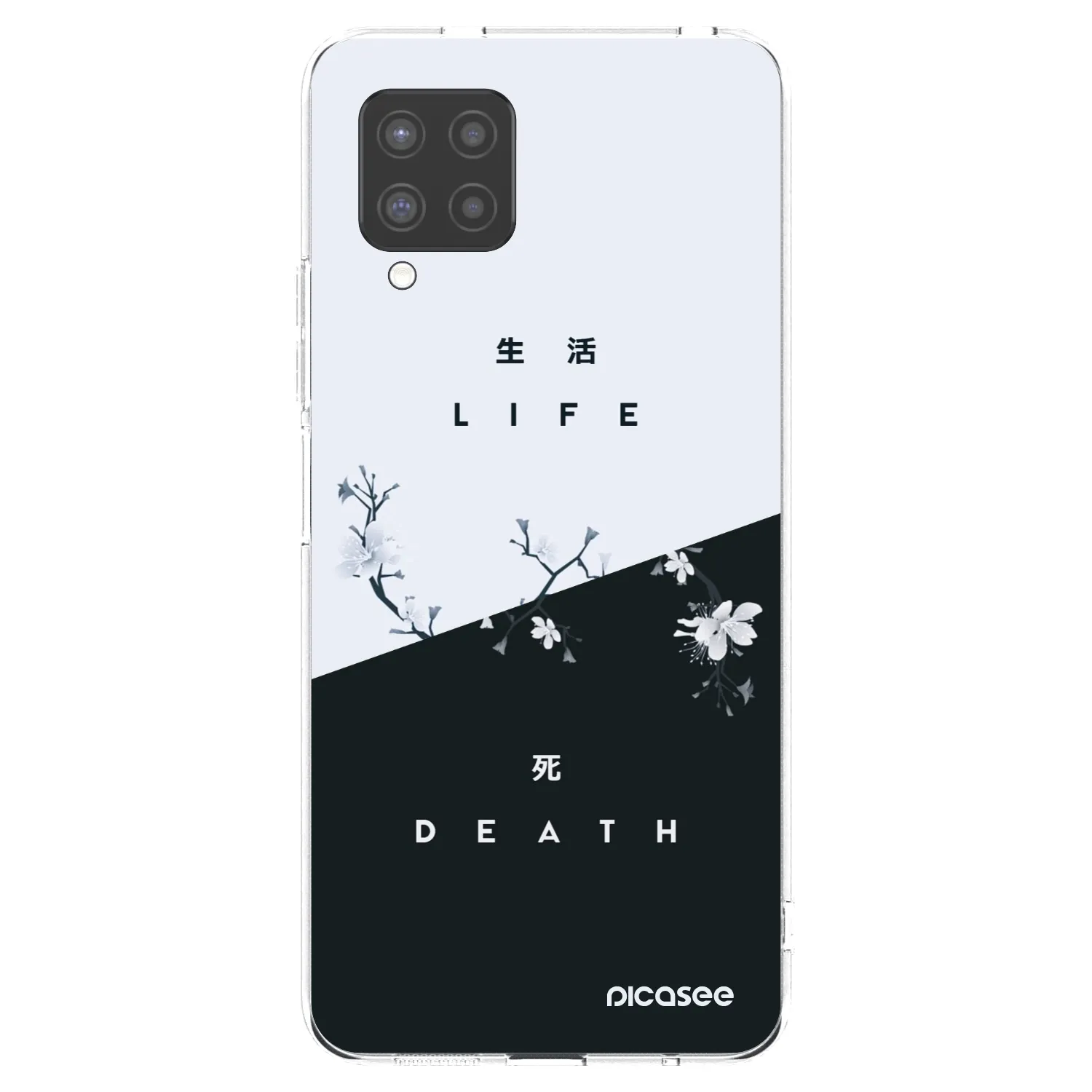 Picasee átlátszó szilikon tok az alábbi mobiltelefonokra Samsung Galaxy A42 A426B - Life - Death