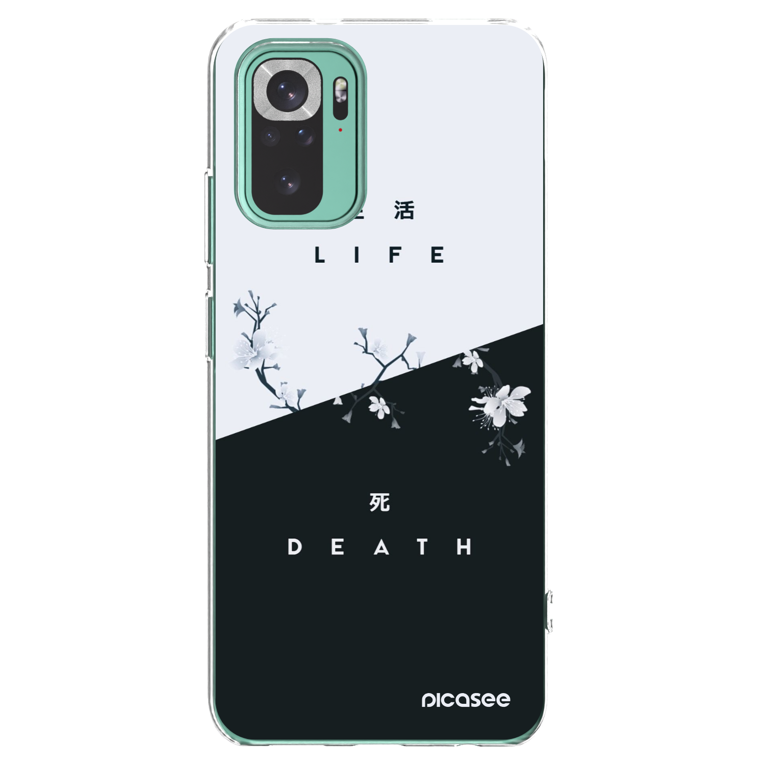 Picasee átlátszó szilikon tok az alábbi mobiltelefonokra Xiaomi Redmi Note 10 Pro - Life - Death