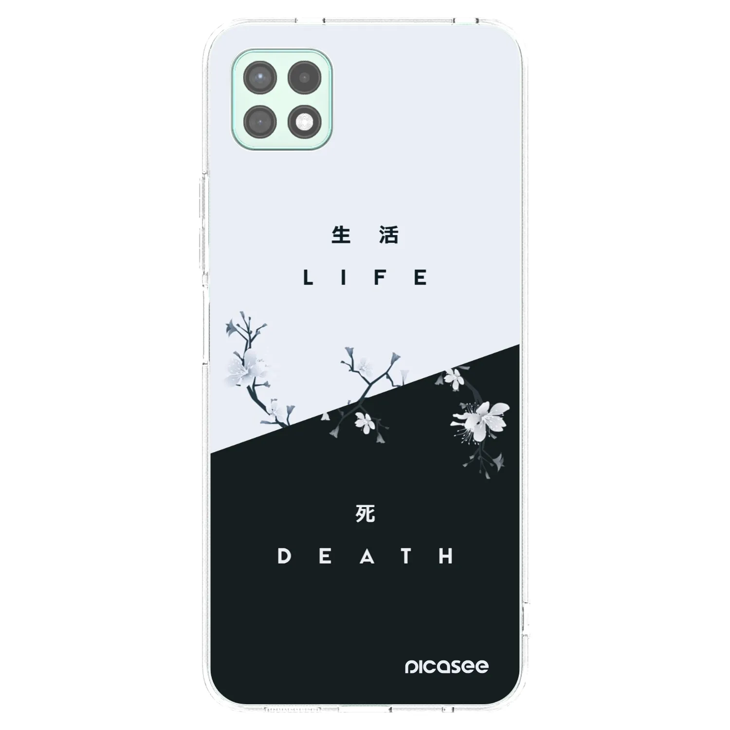 Picasee átlátszó szilikon tok az alábbi mobiltelefonokra Samsung Galaxy A22 A226B 5G - Life - Death