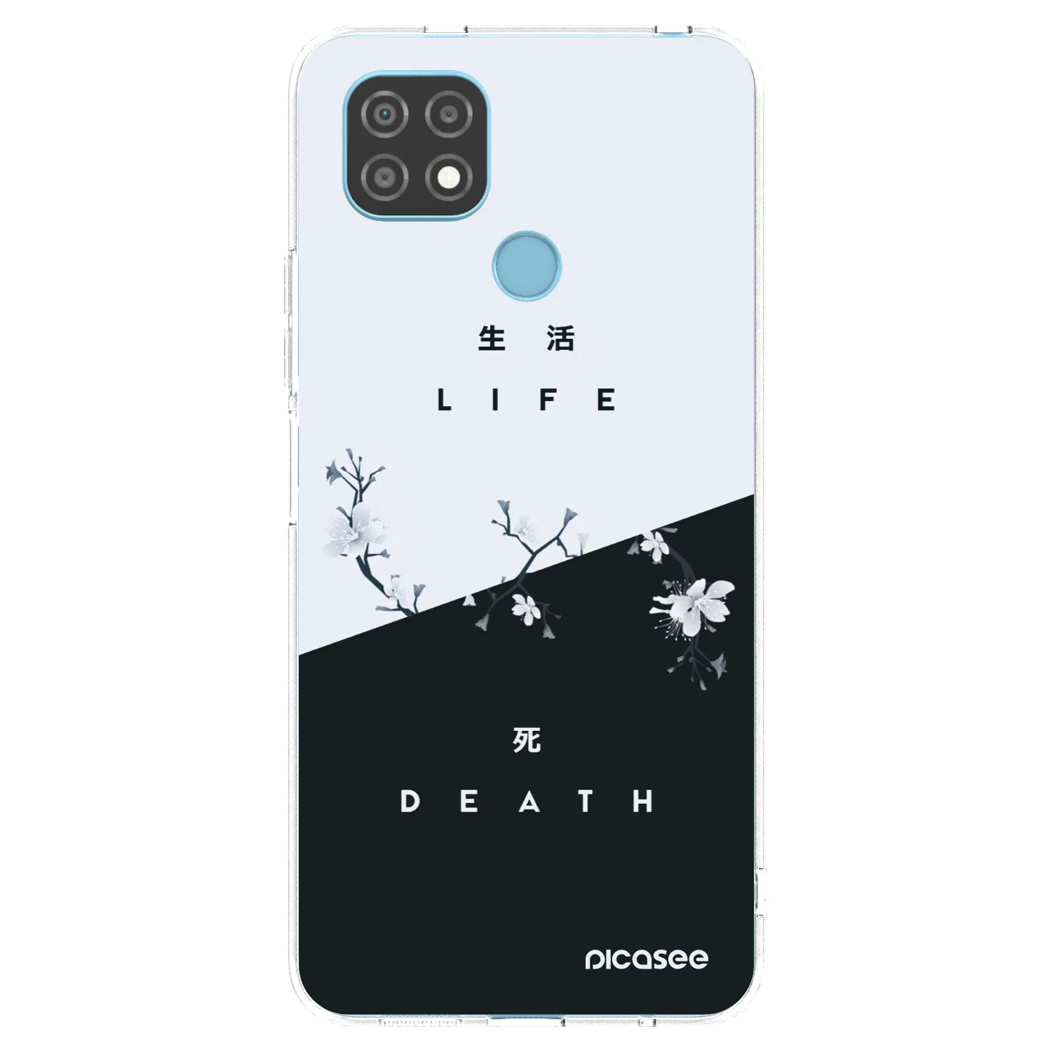 Picasee átlátszó szilikon tok az alábbi mobiltelefonokra Realme C21 - Life - Death