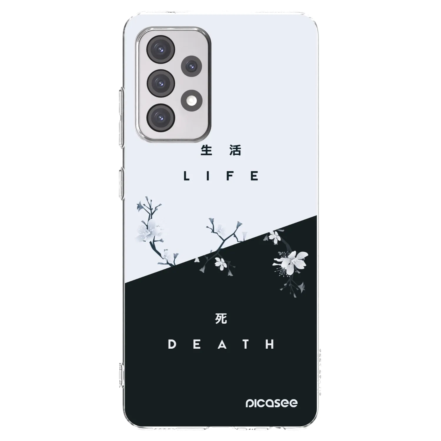 Picasee átlátszó szilikon tok az alábbi mobiltelefonokra Samsung Galaxy A52s 5G A528B - Life - Death