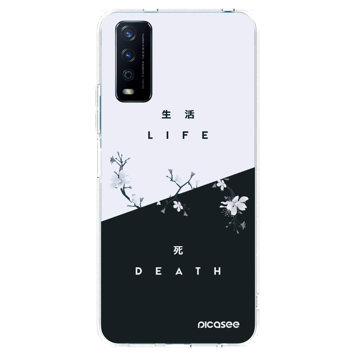 Picasee átlátszó szilikon tok az alábbi mobiltelefonokra Vivo Y11s - Life - Death