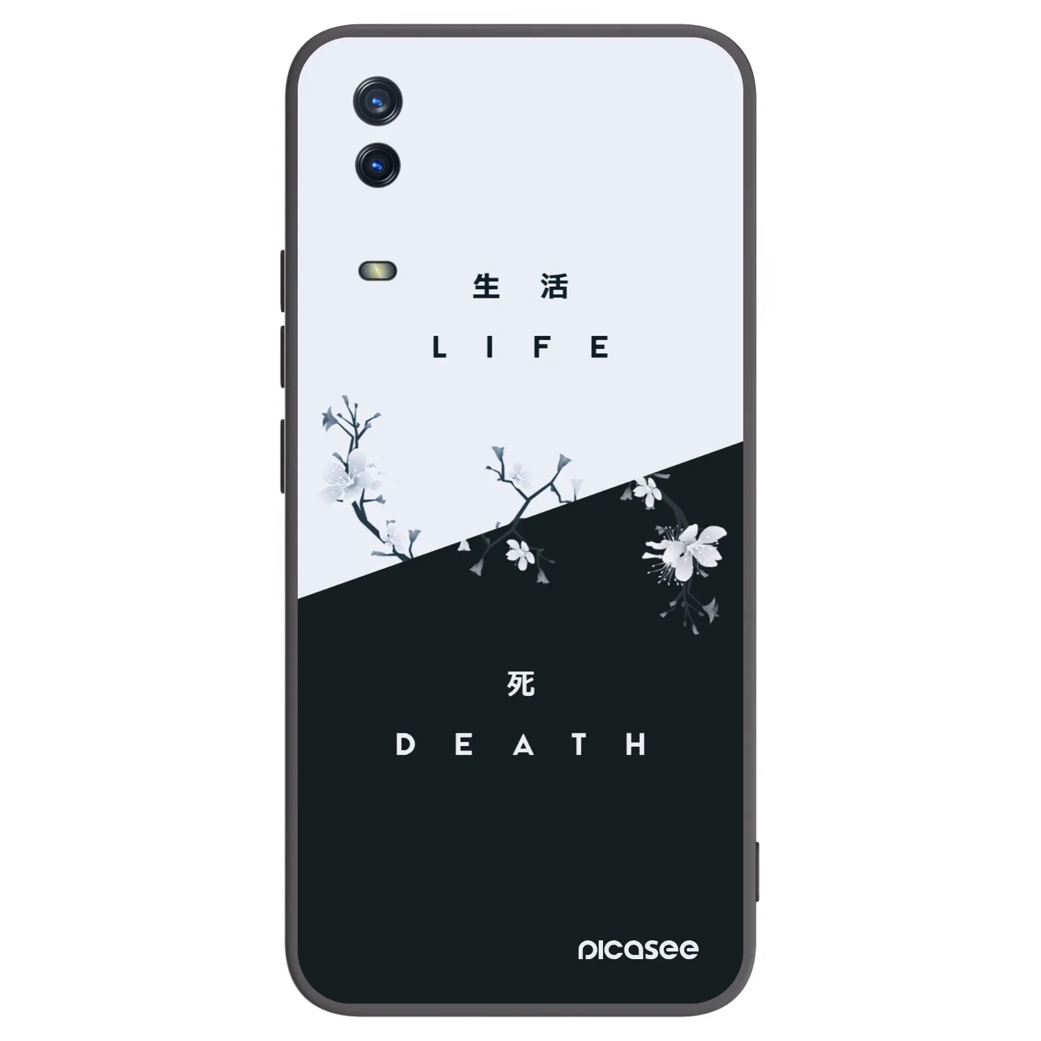 Picasee fekete szilikon tok az alábbi mobiltelefonokra Vivo Y11s - Life - Death