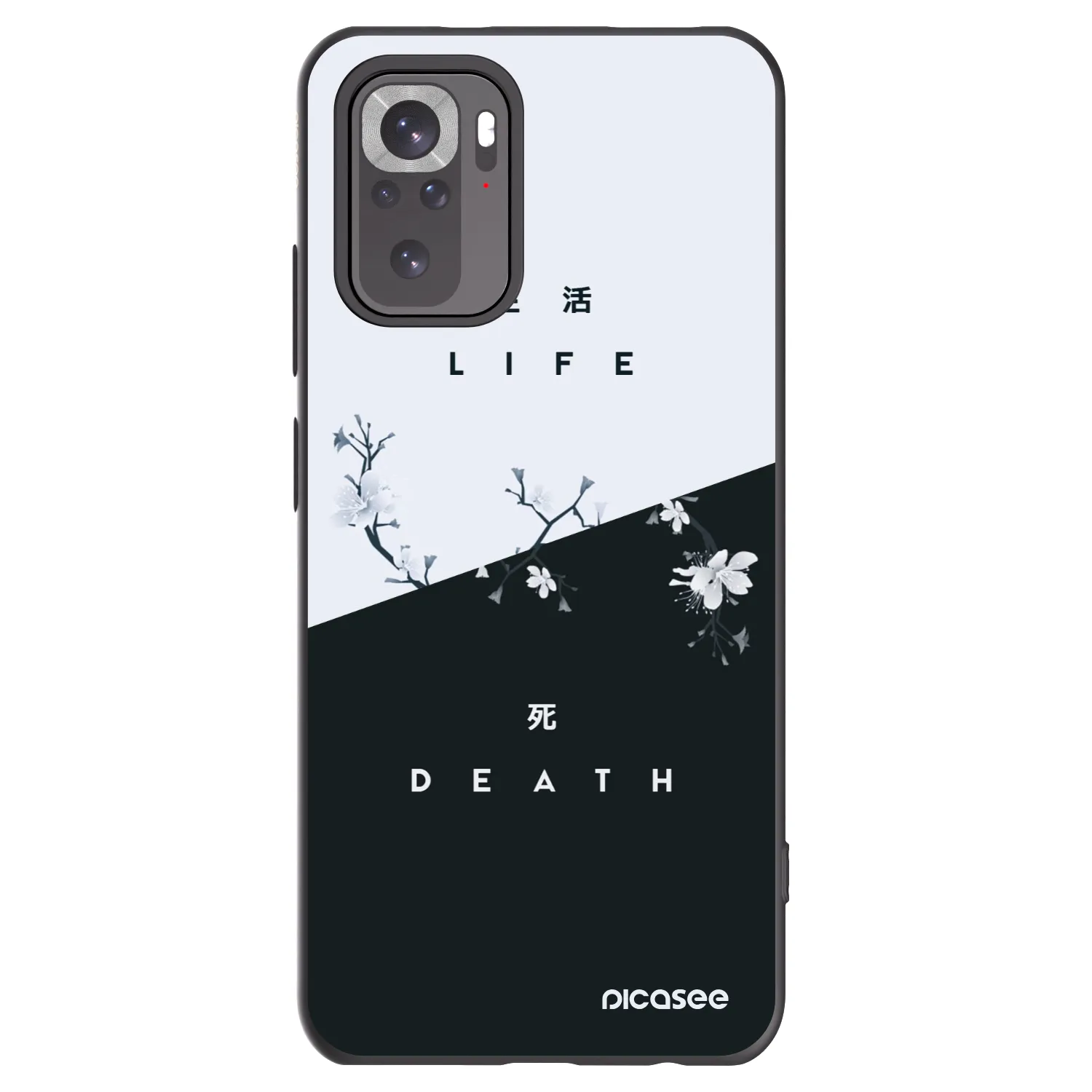 Picasee fekete szilikon tok az alábbi mobiltelefonokra Xiaomi Redmi Note 11S 4G - Life - Death