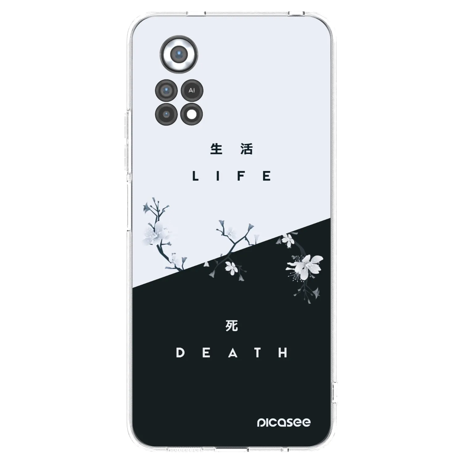 Picasee átlátszó szilikon tok az alábbi mobiltelefonokra Xiaomi Poco X4 Pro 5G - Life - Death