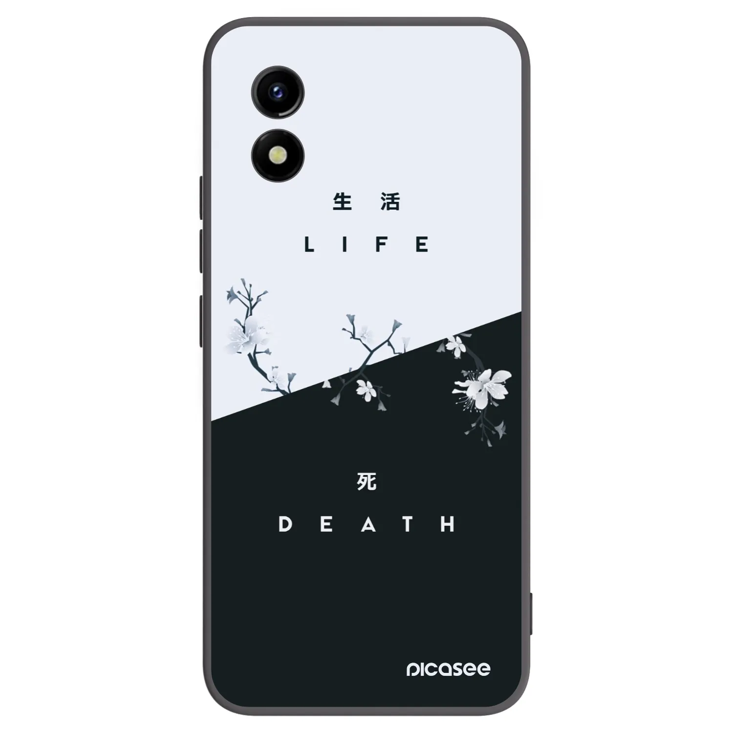Picasee fekete szilikon tok az alábbi mobiltelefonokra Vivo Y01 - Life - Death