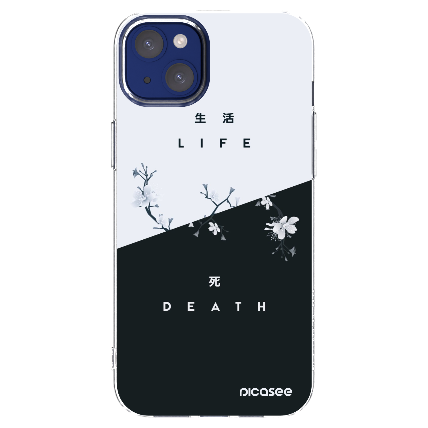 Picasee átlátszó szilikon tok az alábbi mobiltelefonokra Apple iPhone 14 Plus - Life - Death