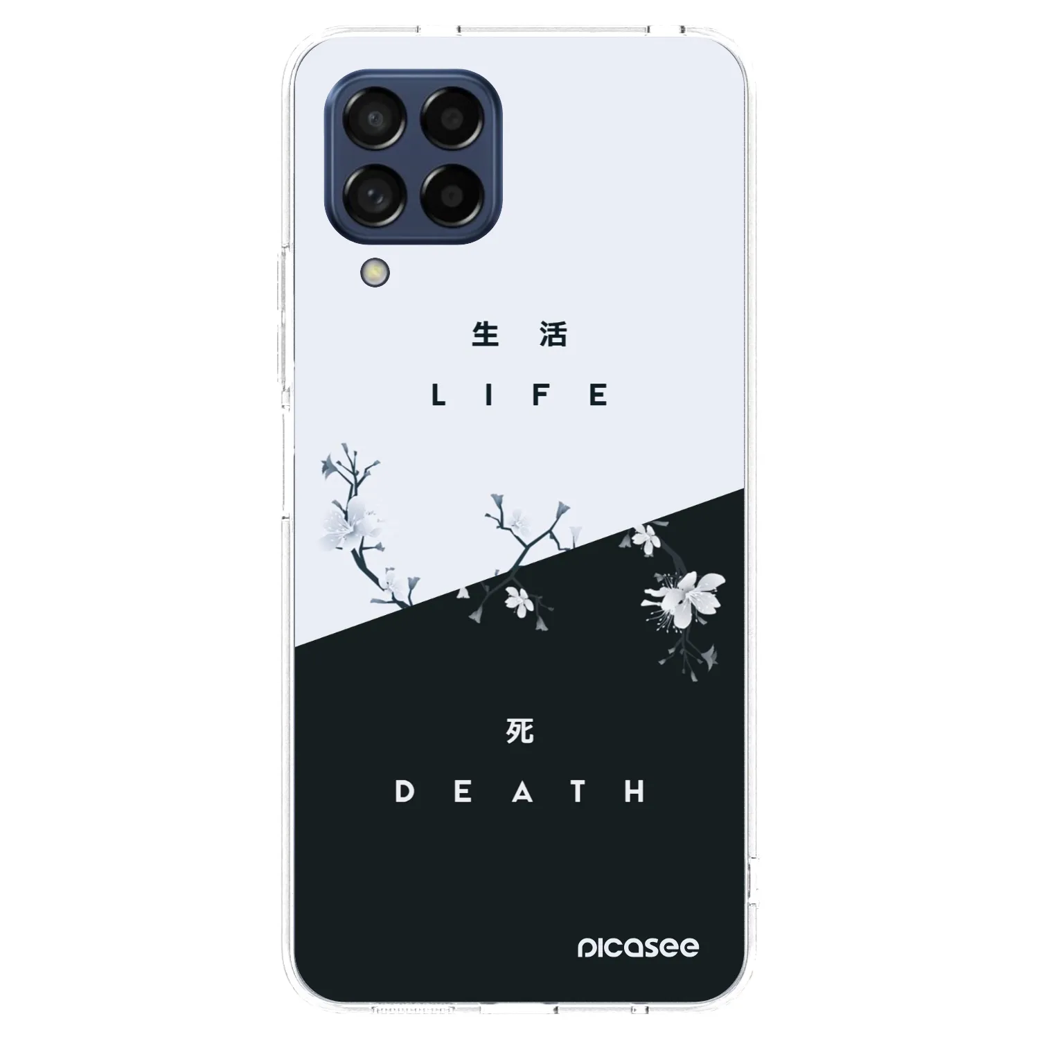 Picasee átlátszó szilikon tok az alábbi mobiltelefonokra Samsung Galaxy M53 5G - Life - Death