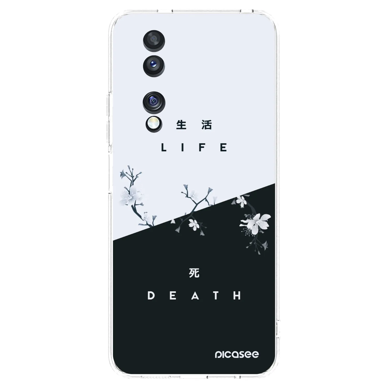 Picasee átlátszó szilikon tok az alábbi mobiltelefonokra Honor 70 - Life - Death
