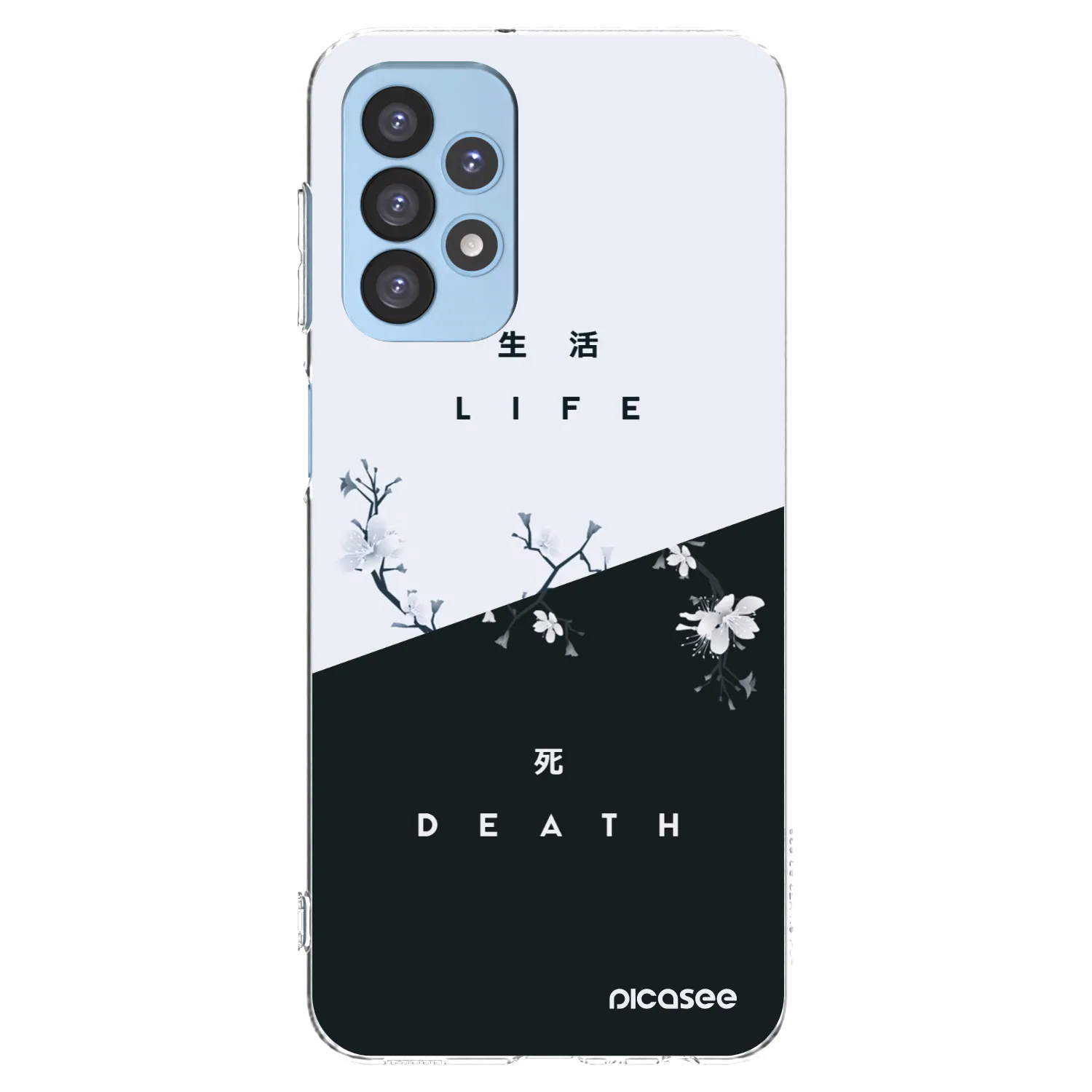 Picasee átlátszó szilikon tok az alábbi mobiltelefonokra Samsung Galaxy A23 A235F 4G - Life - Death