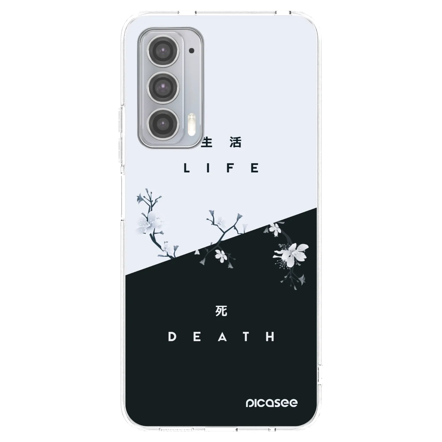 Picasee átlátszó szilikon tok az alábbi mobiltelefonokra Motorola Edge 20 - Life - Death