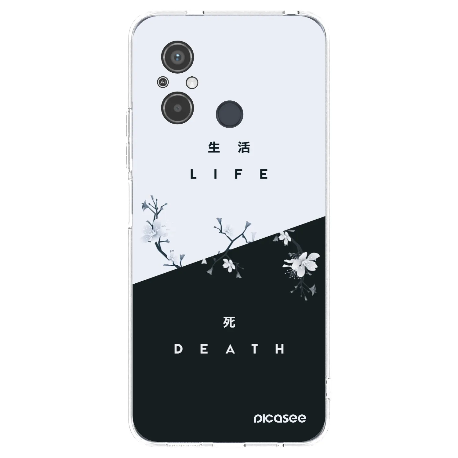 Picasee átlátszó szilikon tok az alábbi mobiltelefonokra Xiaomi Redmi 12C - Life - Death