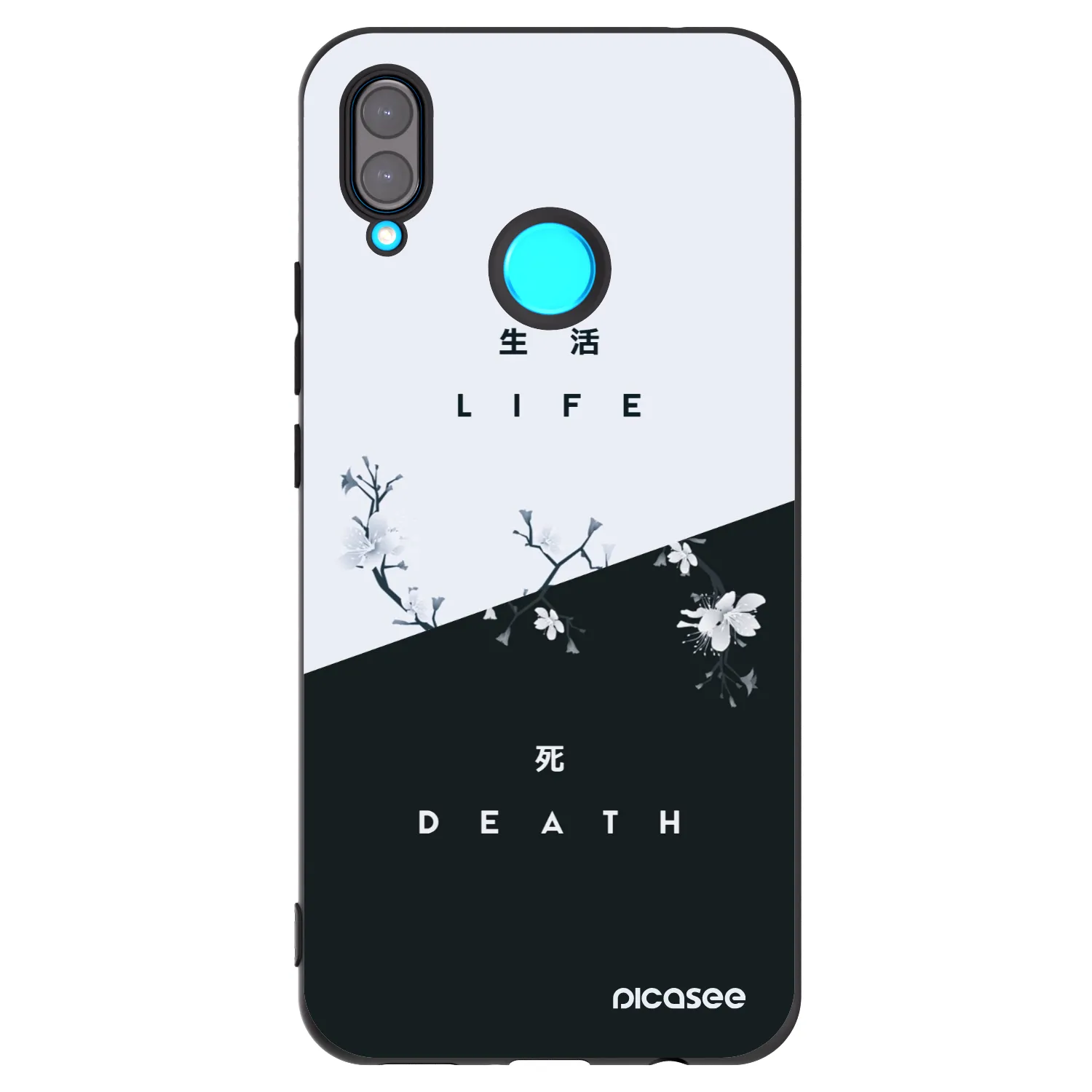 Picasee fekete szilikon tok az alábbi mobiltelefonokra Huawei Nova 3 - Life - Death