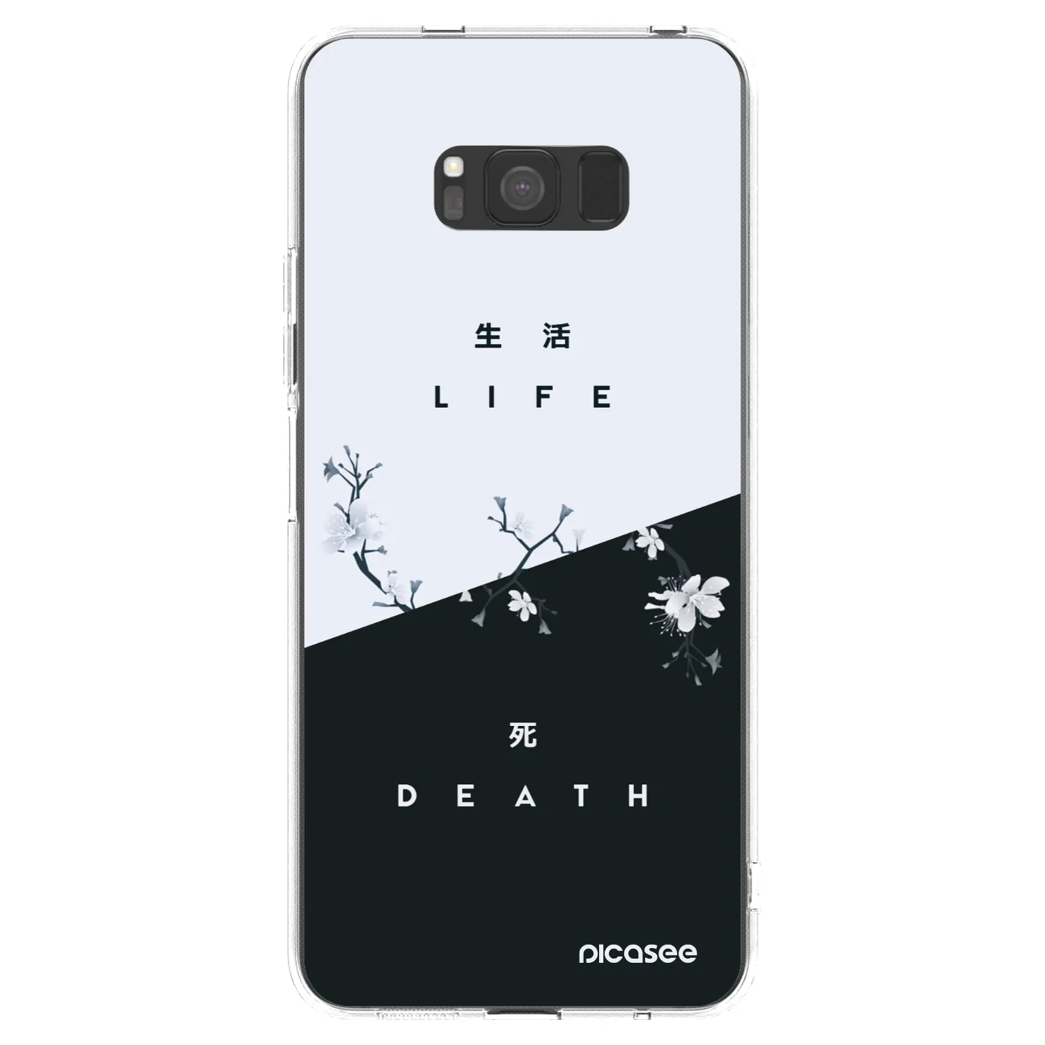 Picasee átlátszó szilikon tok az alábbi mobiltelefonokra Samsung Galaxy S8 G950F - Life - Death