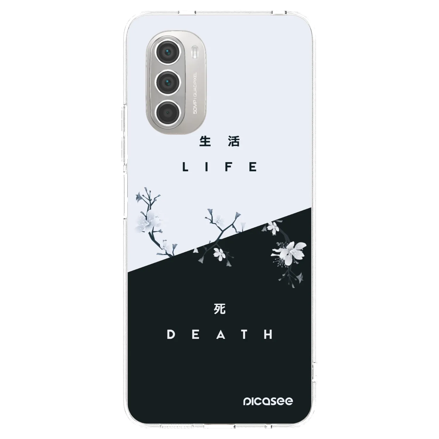 Picasee átlátszó szilikon tok az alábbi mobiltelefonokra Motorola Moto G51 - Life - Death