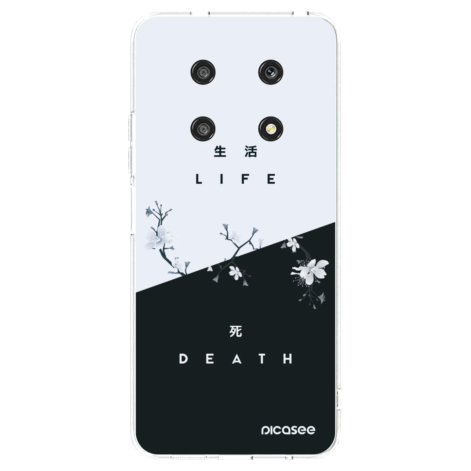 Picasee átlátszó szilikon tok az alábbi mobiltelefonokra Honor Magic4 Lite 5G - Life - Death