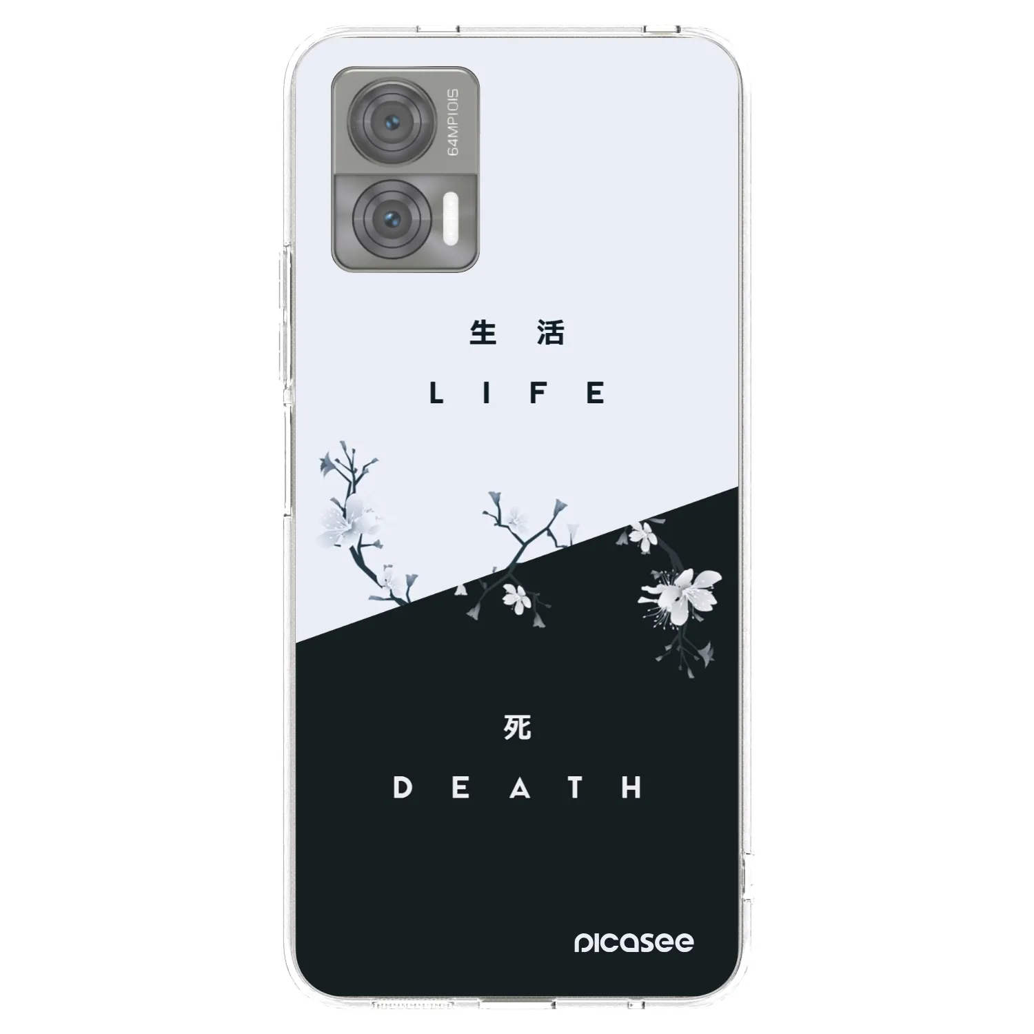Picasee átlátszó szilikon tok az alábbi mobiltelefonokra Motorola Edge 30 Neo - Life - Death