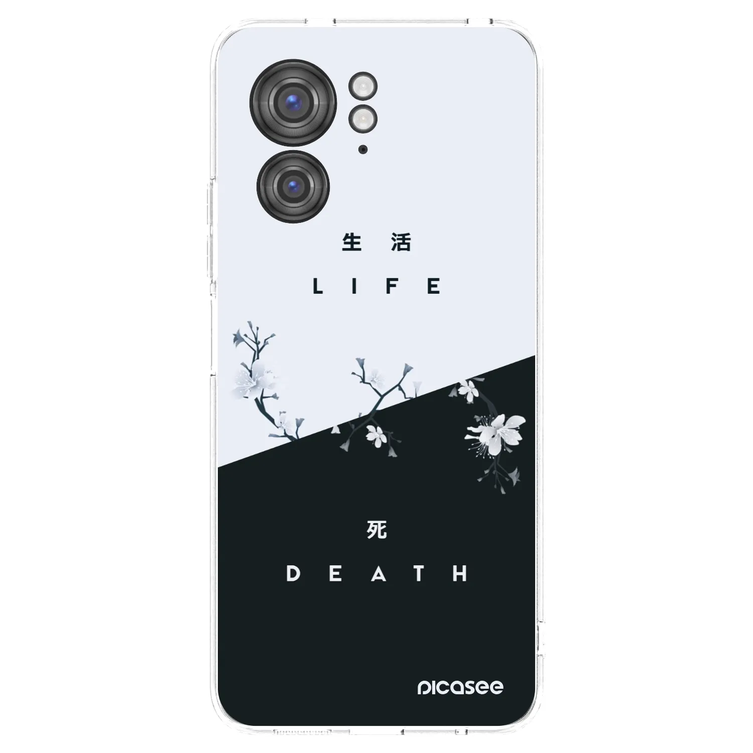 Picasee átlátszó szilikon tok az alábbi mobiltelefonokra Motorola Edge 40 - Life - Death