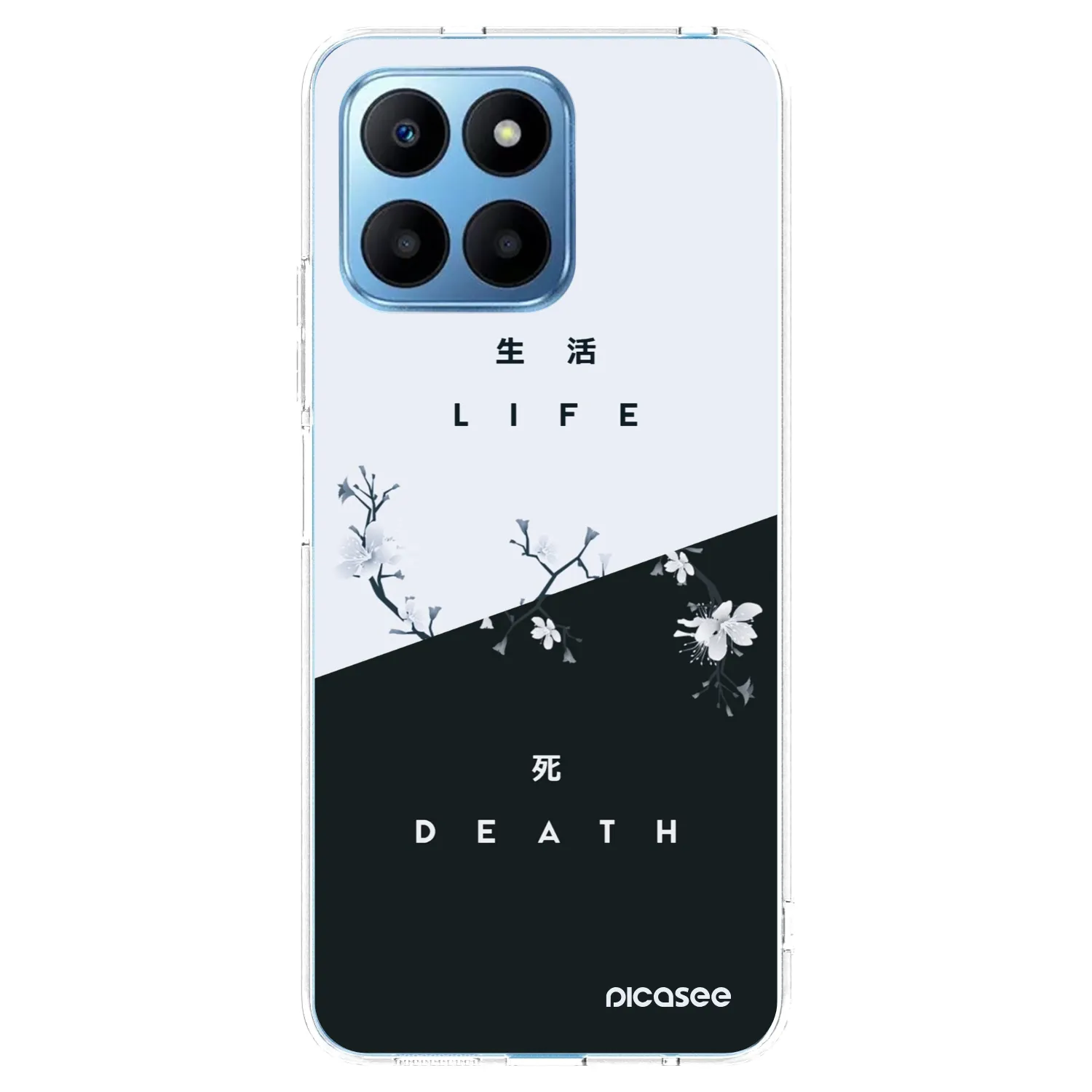 Picasee átlátszó szilikon tok az alábbi mobiltelefonokra Honor 70 Lite - Life - Death