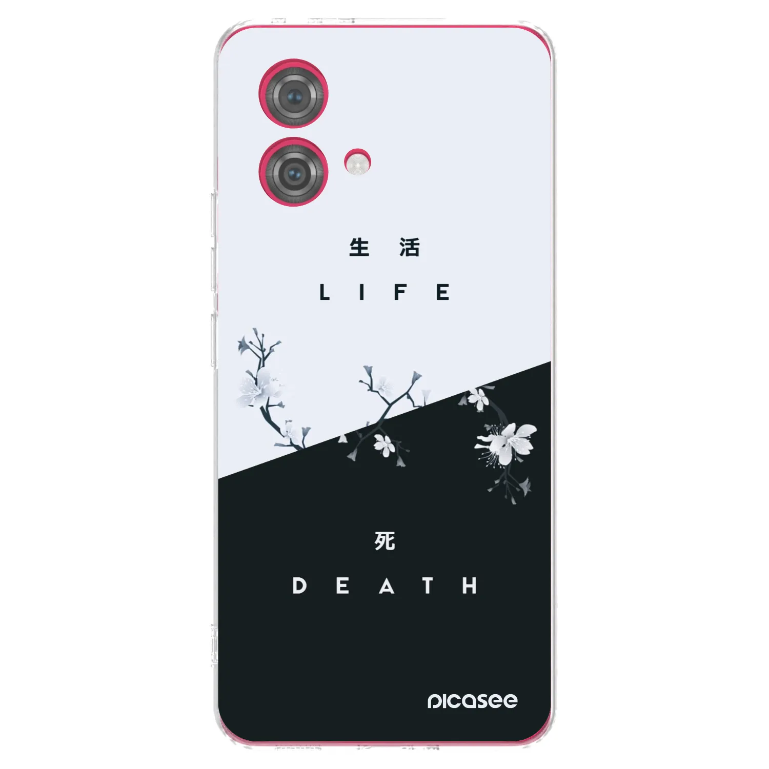 Picasee átlátszó szilikon tok az alábbi mobiltelefonokra Motorola Moto G84 5G - Life - Death