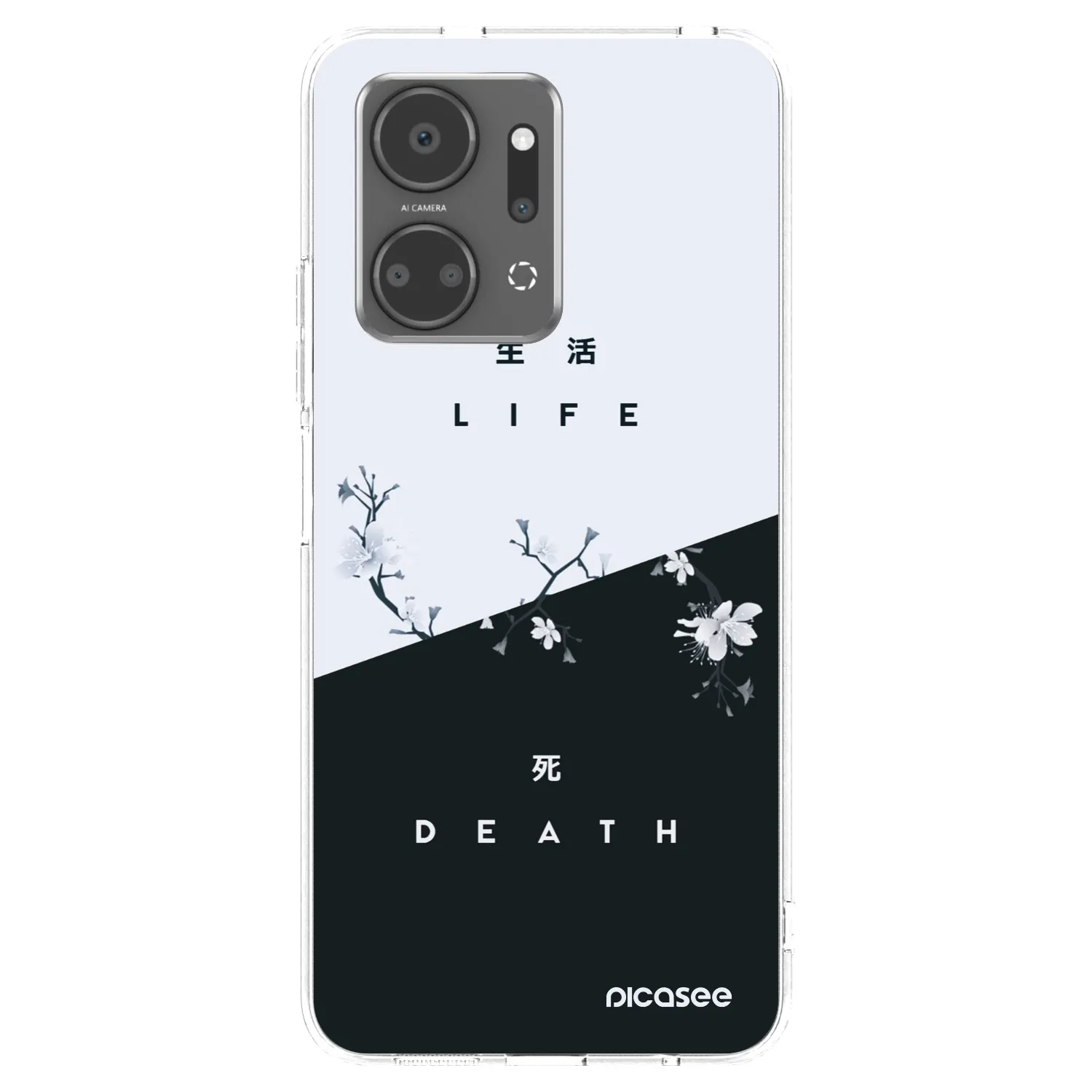 Picasee átlátszó szilikon tok az alábbi mobiltelefonokra Honor X7a - Life - Death