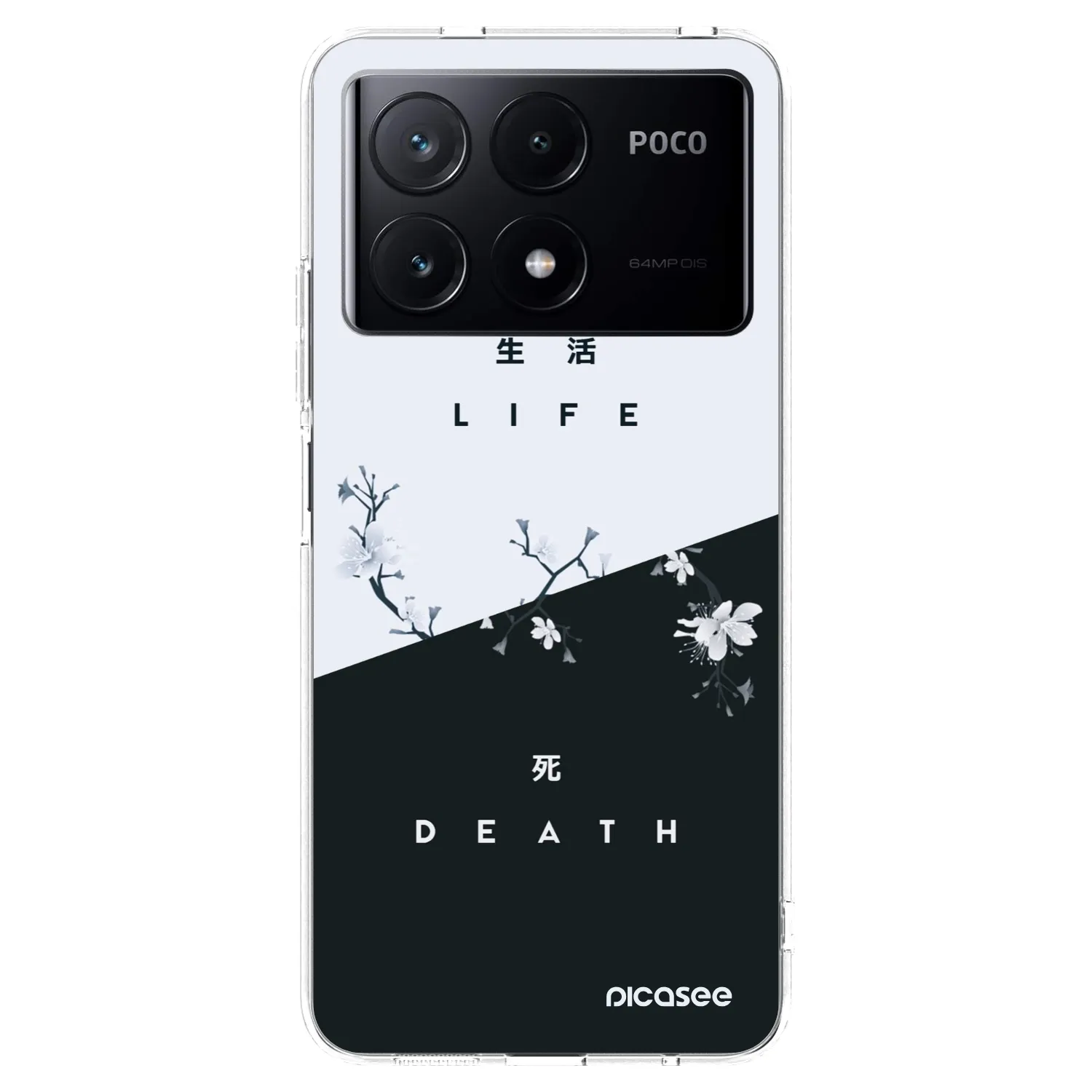 Picasee átlátszó szilikon tok az alábbi mobiltelefonokra Xiaomi Poco X6 Pro - Life - Death