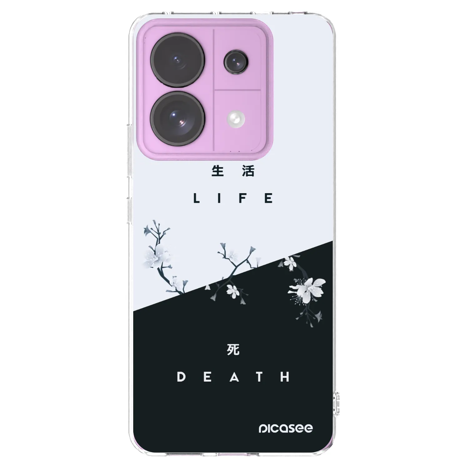 Picasee átlátszó szilikon tok az alábbi mobiltelefonokra Xiaomi Redmi Note 13 Pro 5G - Life - Death