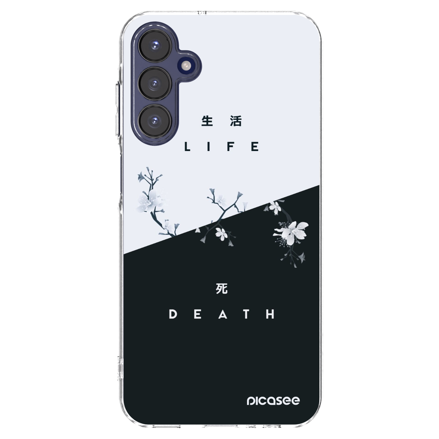 Picasee átlátszó szilikon tok az alábbi mobiltelefonokra Samsung Galaxy A15 A155F 4G - Life - Death