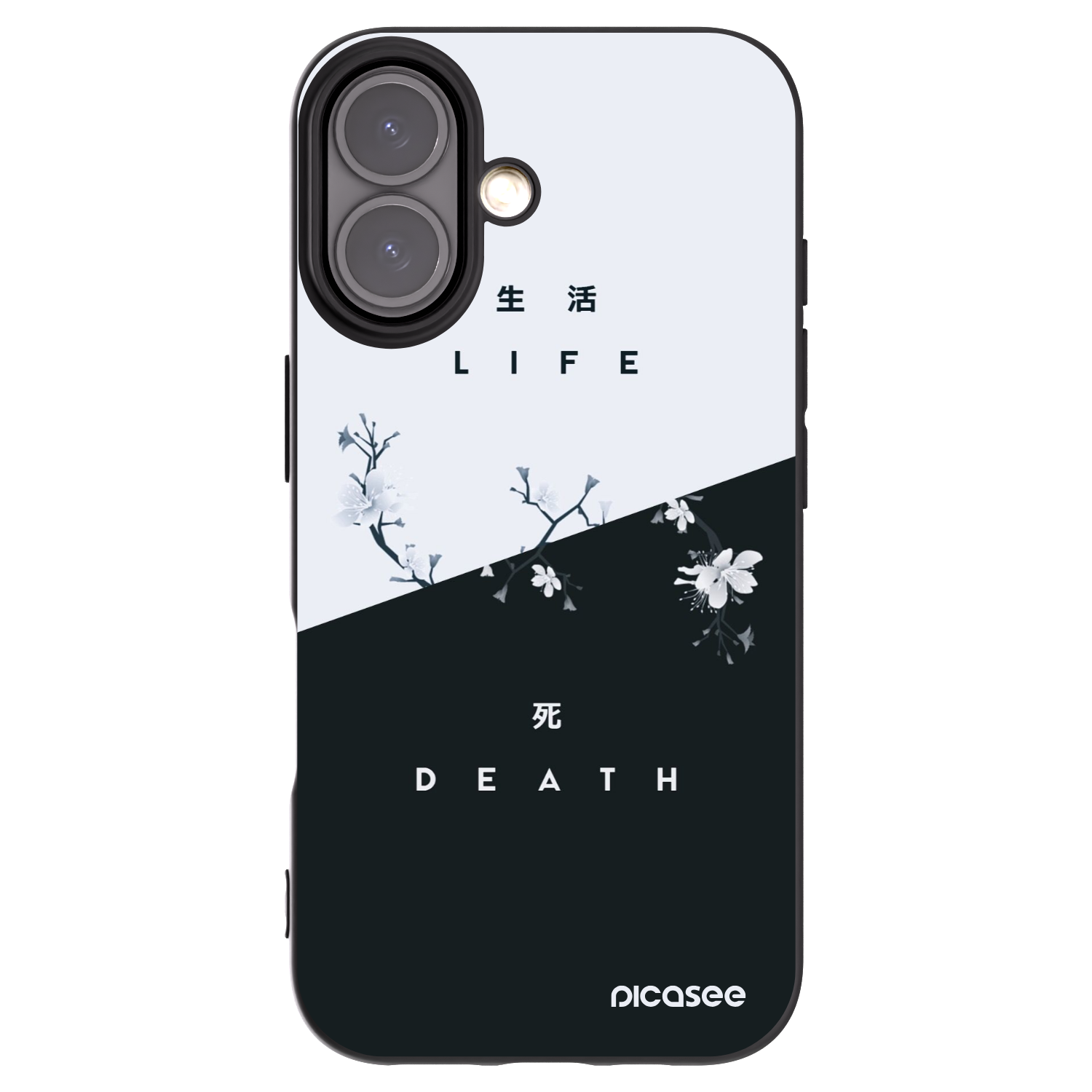 Picasee fekete szilikon tok az alábbi mobiltelefonokra Apple iPhone 16 - Life - Death