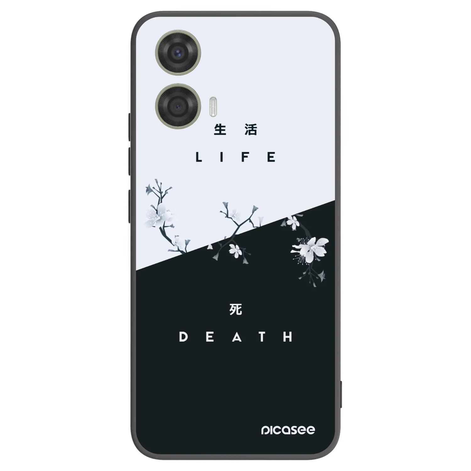 Picasee fekete szilikon tok az alábbi mobiltelefonokra Motorola Moto G24 - Life - Death