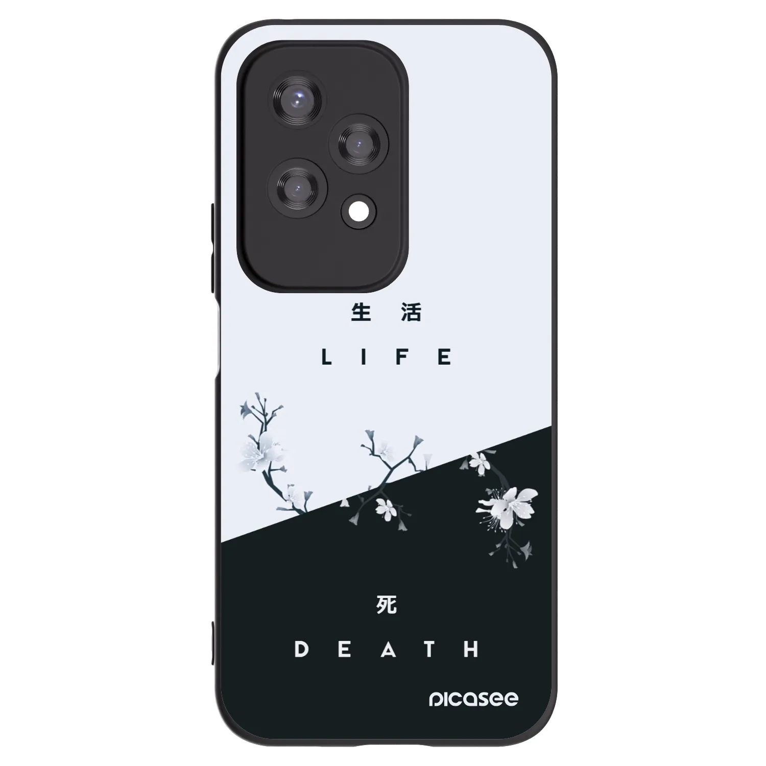 Picasee fekete szilikon tok az alábbi mobiltelefonokra Honor 200 Lite - Life - Death