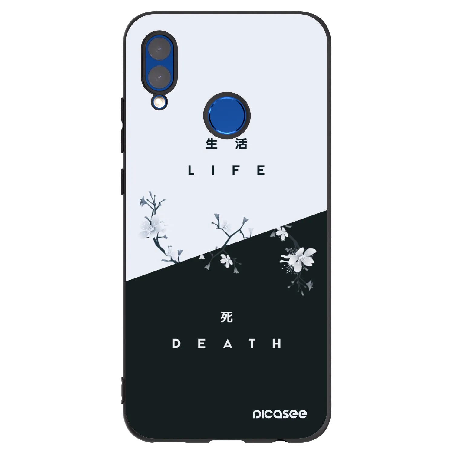 Picasee fekete szilikon tok az alábbi mobiltelefonokra Huawei P Smart 2019 - Life - Death