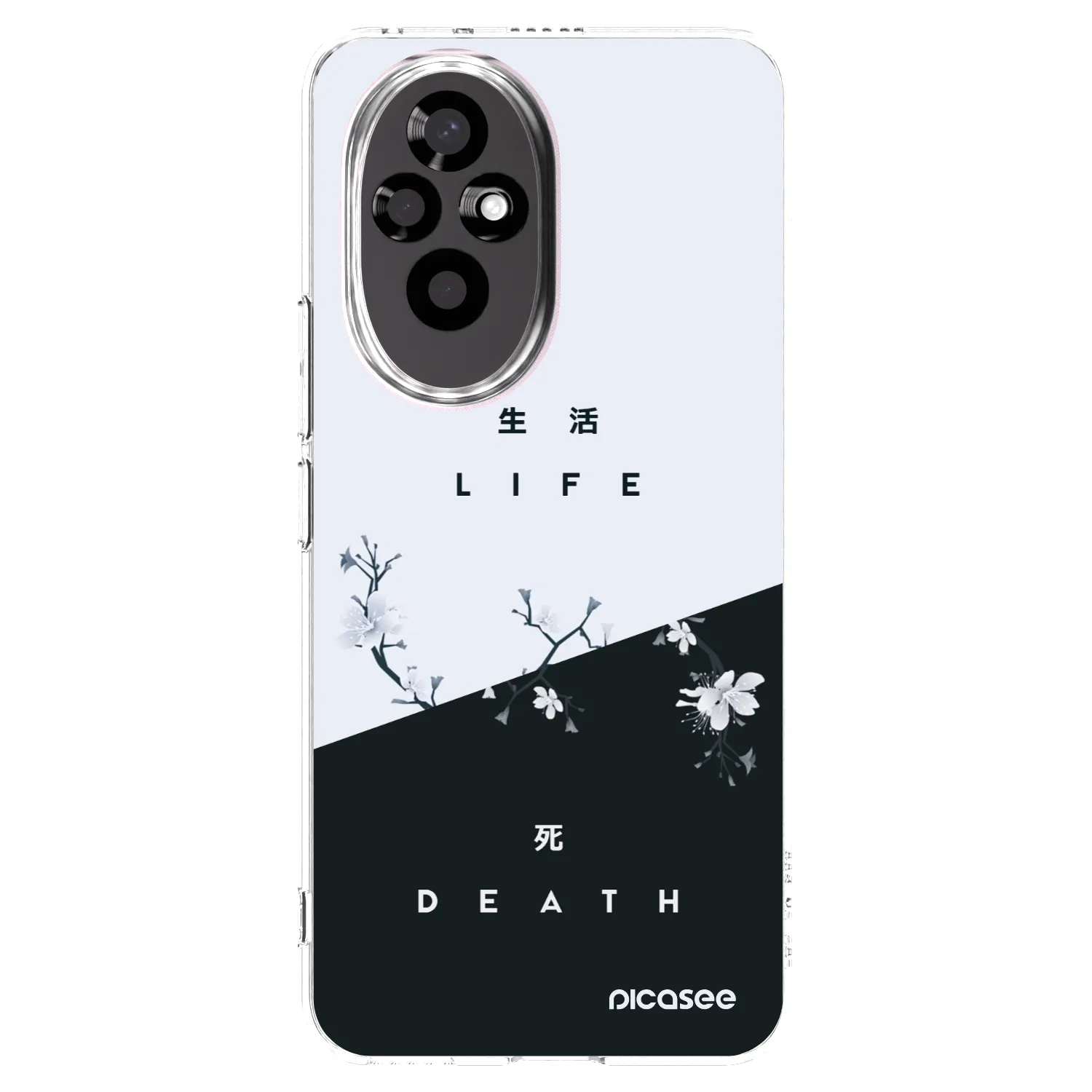 Picasee átlátszó szilikon tok az alábbi mobiltelefonokra Honor 200 Pro 5G - Life - Death