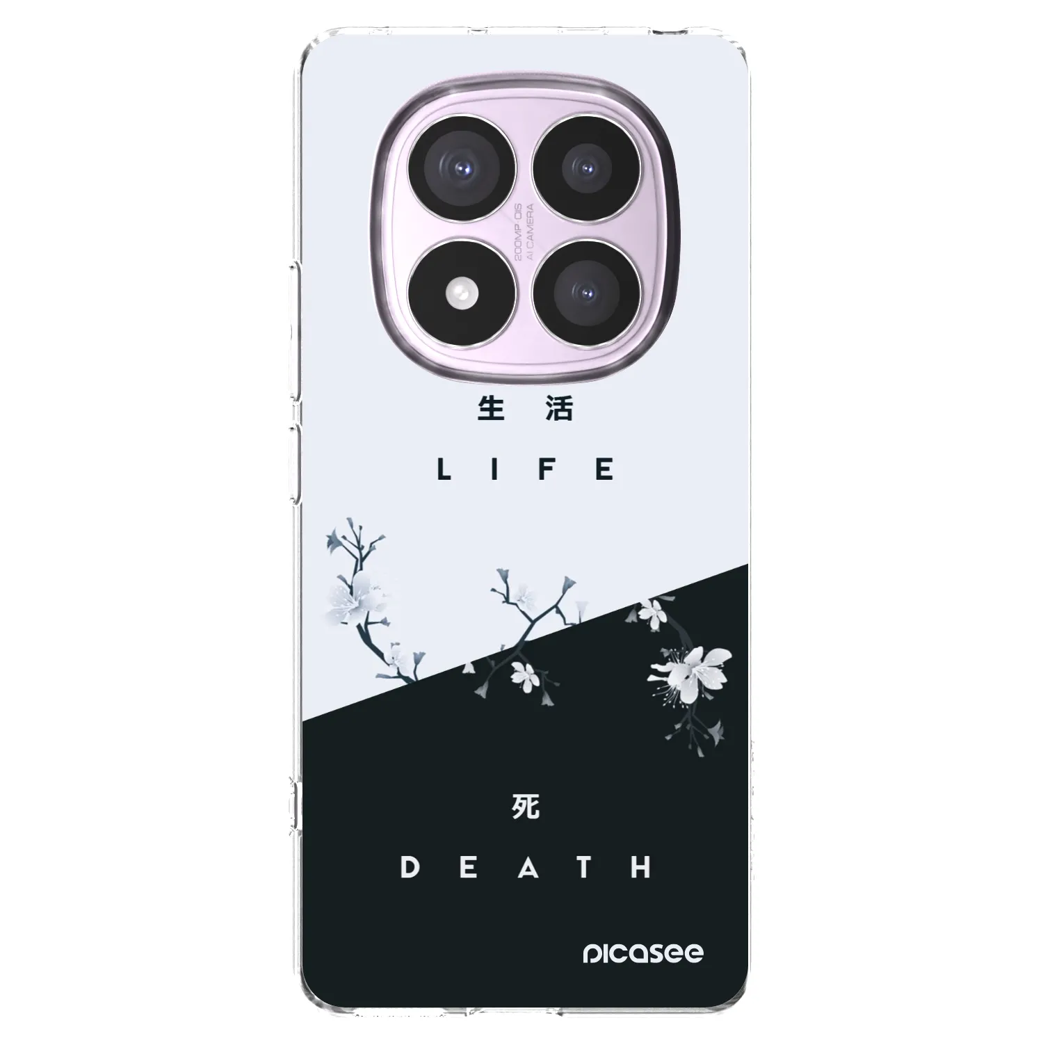 Picasee átlátszó szilikon tok az alábbi mobiltelefonokra Xiaomi Redmi Note 14 Pro 5G - Life - Death