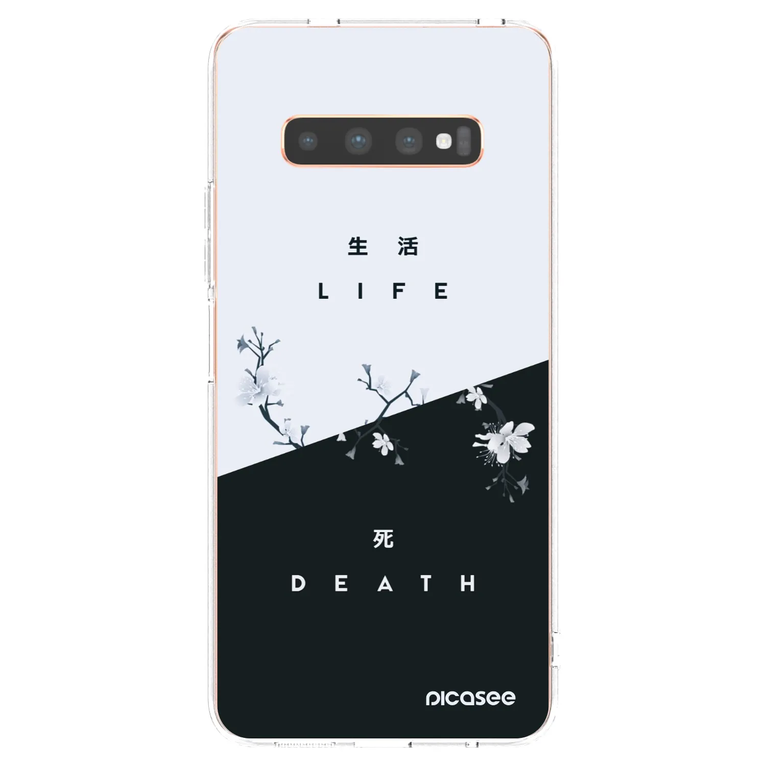 Picasee átlátszó szilikon tok az alábbi mobiltelefonokra Samsung Galaxy S10 Plus G975 - Life - Death