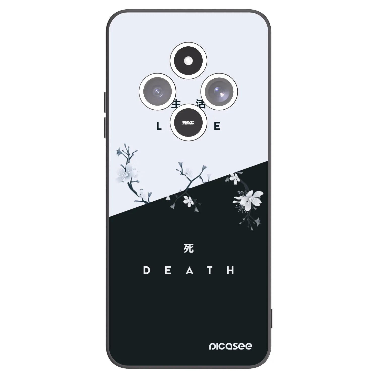 Picasee fekete szilikon tok az alábbi mobiltelefonokra Xiaomi Redmi 14C - Life - Death