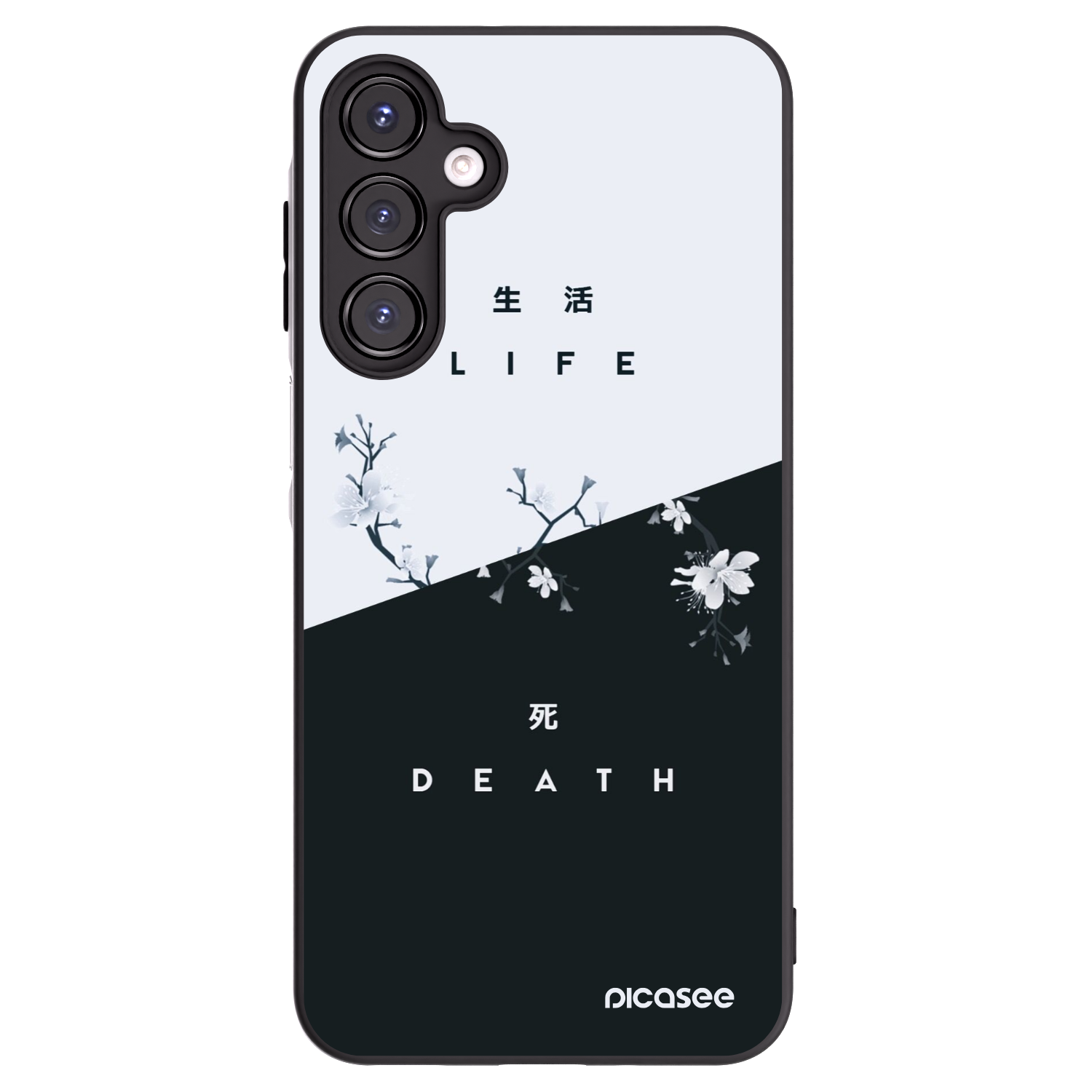 Picasee fekete szilikon tok az alábbi mobiltelefonokra Samsung Galaxy A16 5G - Life - Death